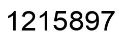 Number 1215897 black image