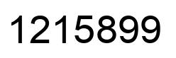 Number 1215899 black image