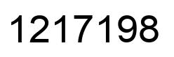 Número 1217198 imagen negro