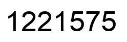 Número 1221575 imagen negro