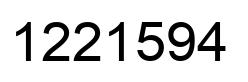 Número 1221594 imagen negro