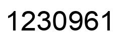 Número 1230961 imagen negro
