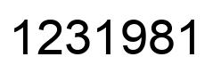 Número 1231981 imagen negro
