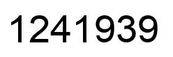 Número 1241939 imagen negro