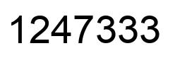 Número 1247333 imagen negro