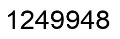 Number 1249948 black image