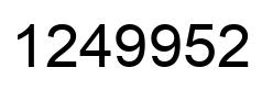 Número 1249952 imagen negro