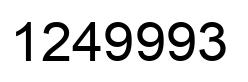Número 1249993 imagen negro