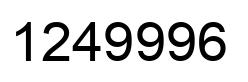 Número 1249996 imagen negro