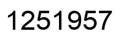 Número 1251957 imagen negro