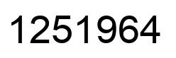 Número 1251964 imagen negro