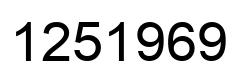 Número 1251969 imagen negro