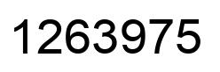 Número 1263975 imagen negro