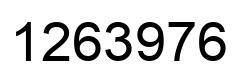 Número 1263976 imagen negro