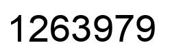 Número 1263979 imagen negro