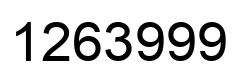 Número 1263999 imagen negro
