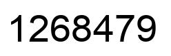 Number 1268479 black image
