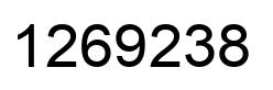 Number 1269238 black image