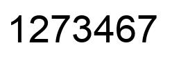 Número 1273467 imagen negro