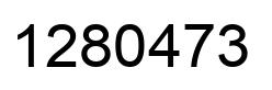 Number 1280473 black image