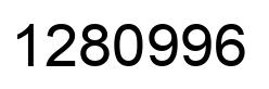 Number 1280996 black image