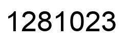 Number 1281023 black image