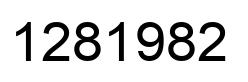 Number 1281982 black image