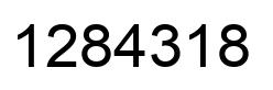 Number 1284318 black image