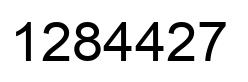 Number 1284427 black image