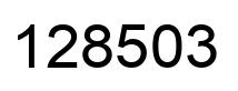 Number 128503 black image