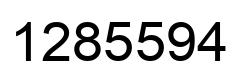 Number 1285594 black image