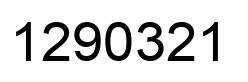 Number 1290321 black image