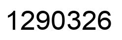Number 1290326 black image