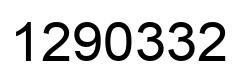 Number 1290332 black image