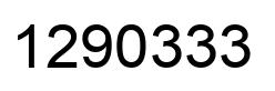 Number 1290333 black image