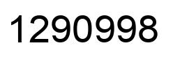Number 1290998 black image