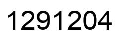 Number 1291204 black image