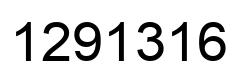 Number 1291316 black image