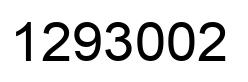 Number 1293002 black image