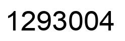 Number 1293004 black image