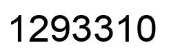 Number 1293310 black image