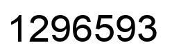 Número 1296593 imagen negro