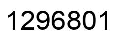 Number 1296801 black image
