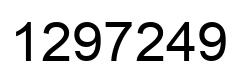 Número 1297249 imagen negro