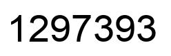Número 1297393 imagen negro