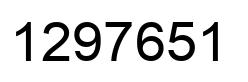Número 1297651 imagen negro