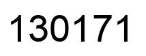 Number 130171 black image