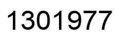 Number 1301977 black image