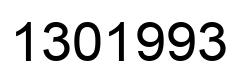 Number 1301993 black image