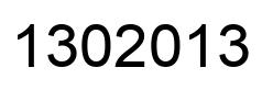 Number 1302013 black image